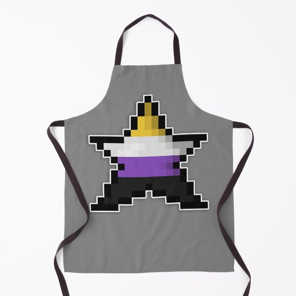 Item preview, Pixelated Non-Binary Pixel Star Design with Enby Pride Colors and Retro 8-Bit Gaming Aesthetic  designed and sold by LiveLoudGraphic.