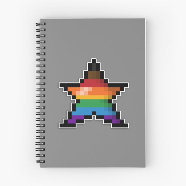 Item preview, Pixelated Inclusive Rainbow Pixel Star Design with Inclusive Pride Colors and Retro 8-Bit Gaming Aesthetic  designed and sold by LiveLoudGraphic.
