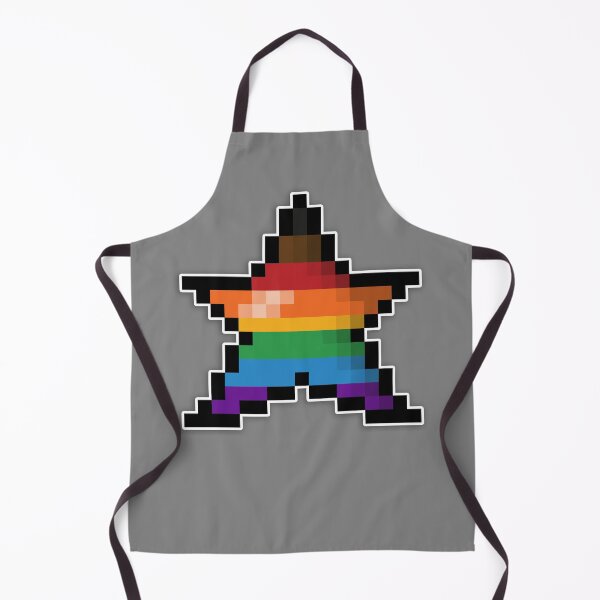 Item preview, Pixelated Inclusive Rainbow Pixel Star Design with Inclusive Pride Colors and Retro 8-Bit Gaming Aesthetic designed and sold by LiveLoudGraphic.