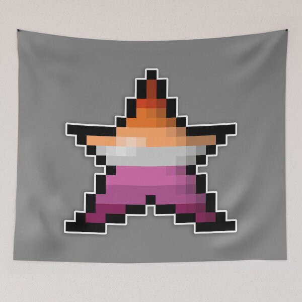Item preview, Copy of Pixelated Rainbow Pixel Star Design with LGBTQ+ Pride Colors and Retro Gamer Style  designed and sold by LiveLoudGraphic.
