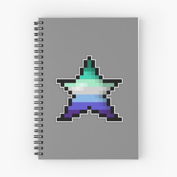 Item preview, Pixelated Gay Pixel Star Design with Modern Gay Flag Pride Colors and Retro 8-Bit Gaming Aesthetic  designed and sold by LiveLoudGraphic.