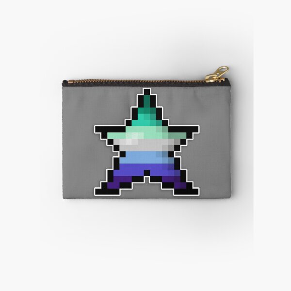 Item preview, Pixelated Gay Pixel Star Design with Modern Gay Flag Pride Colors and Retro 8-Bit Gaming Aesthetic  designed and sold by LiveLoudGraphic.