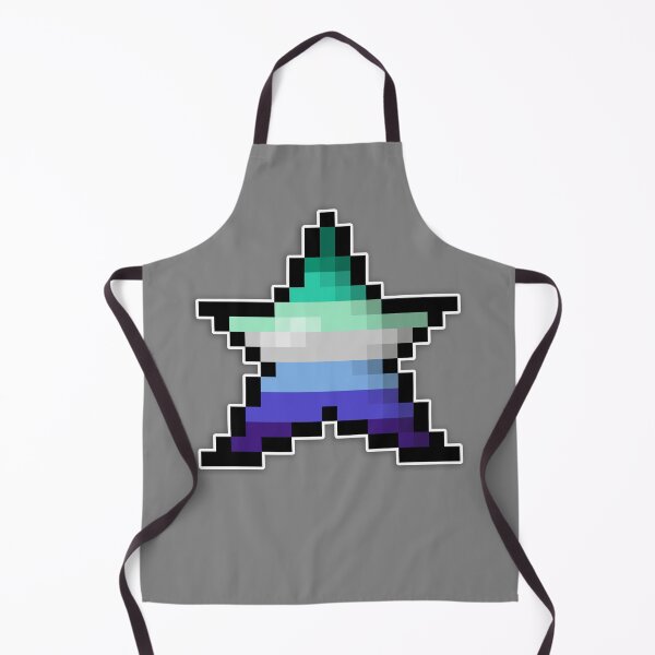 Item preview, Pixelated Gay Pixel Star Design with Modern Gay Flag Pride Colors and Retro 8-Bit Gaming Aesthetic designed and sold by LiveLoudGraphic.