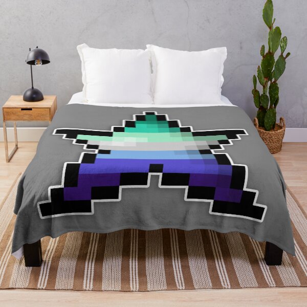 Item preview, Pixelated Gay Pixel Star Design with Modern Gay Flag Pride Colors and Retro 8-Bit Gaming Aesthetic designed and sold by LiveLoudGraphic.