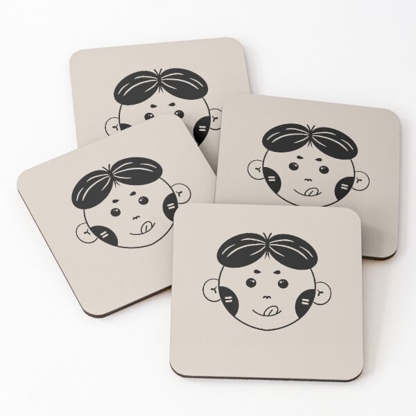 Item preview, The boy sticks out his tongue. In black line. designed and sold by DrawOnIt.