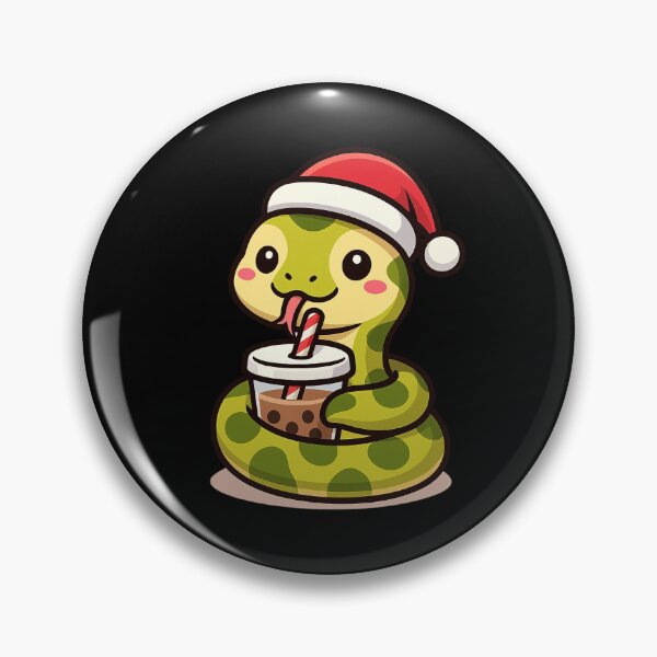 Item preview, Sippin' & Slitherin': The Holiday Boba Boa designed and sold by CyberPeakZ.