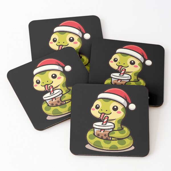 Item preview, Sippin' & Slitherin': The Holiday Boba Boa designed and sold by CyberPeakZ.