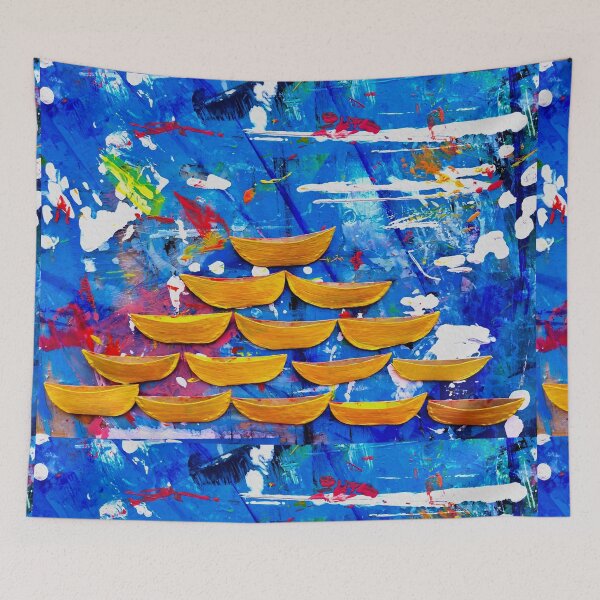 Item preview, Sailboats - Oil on Canvas - 7032 x 5274, 300 px designed and sold by Bruno Beach.