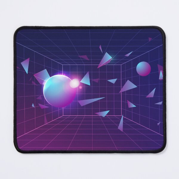 Item preview, dimension grid room with futuristic element inside, virtual reality world presented in retro futurism designed and sold by NiamLab.