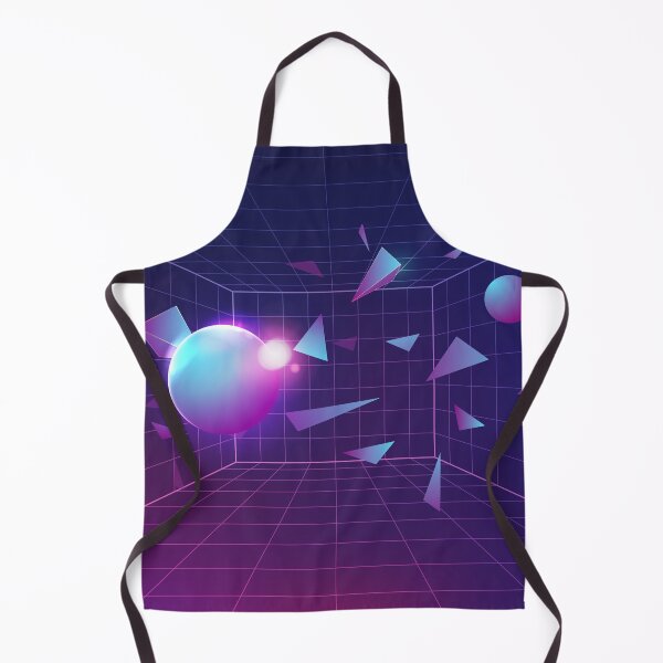 Item preview, dimension grid room with futuristic element inside, virtual reality world presented in retro futurism designed and sold by NiamLab.