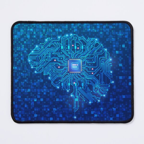 Item preview, deep learning or machine learning, artificial intelligence brain combined with circuit board  designed and sold by NiamLab.