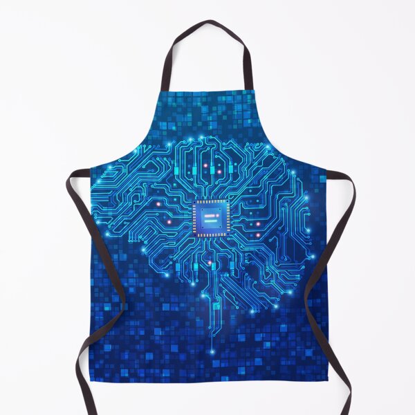 Item preview, deep learning or machine learning, artificial intelligence brain combined with circuit board  designed and sold by NiamLab.
