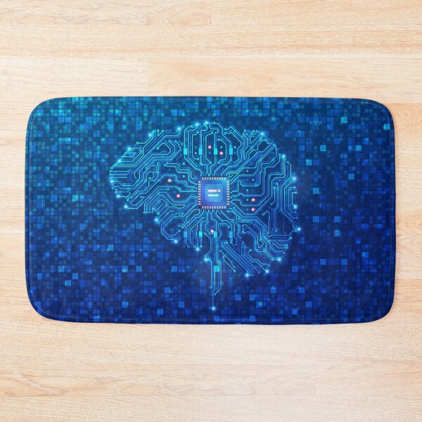 Item preview, deep learning or machine learning, artificial intelligence brain combined with circuit board  designed and sold by NiamLab.