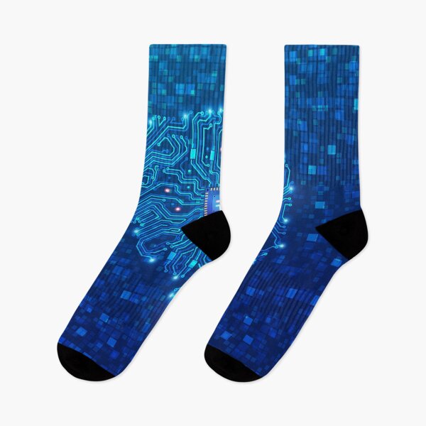 Item preview, deep learning or machine learning, artificial intelligence brain combined with circuit board  designed and sold by NiamLab.