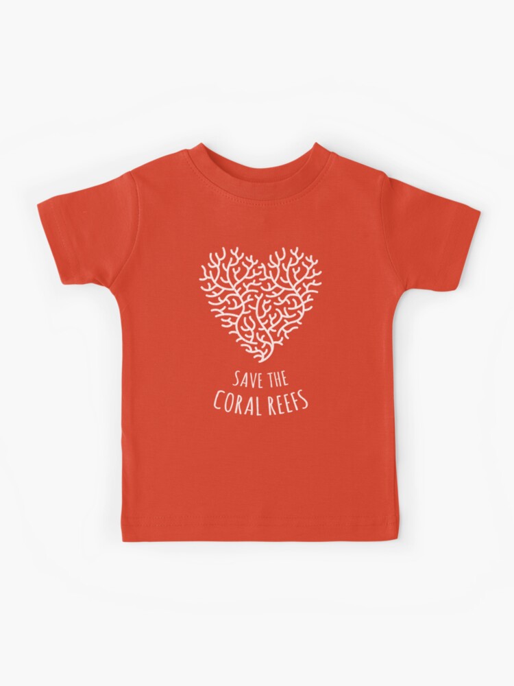 Save the Coral Reefs - Coral Love Heart | Kids T-Shirt