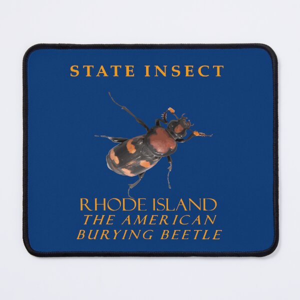 Item preview, Rhode Island Territory Insect The American Burying Beetle designed and sold by taiche.