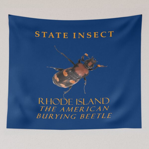 Item preview, Rhode Island Territory Insect The American Burying Beetle designed and sold by taiche.