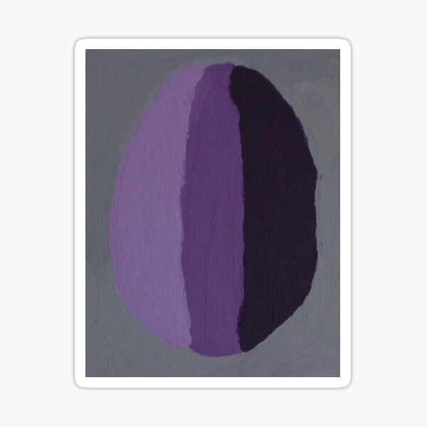 A Purple Easter Egg Sticker