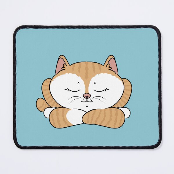 Item preview, Ginger and White Cat Sleeping designed and sold by HugSomeNettles.
