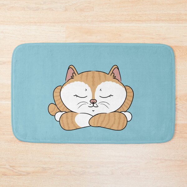 Item preview, Ginger and White Cat Sleeping designed and sold by HugSomeNettles.