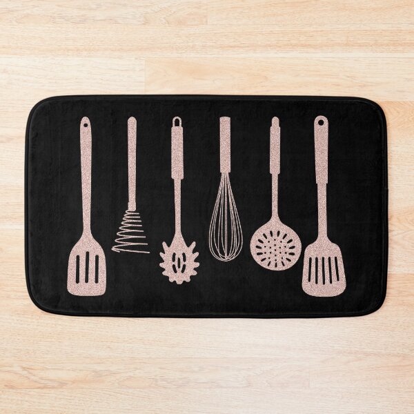 Item preview, Rose Gold Glitter Kitchen Cooking Utensils Aesthetic designed and sold by Nature Hues.