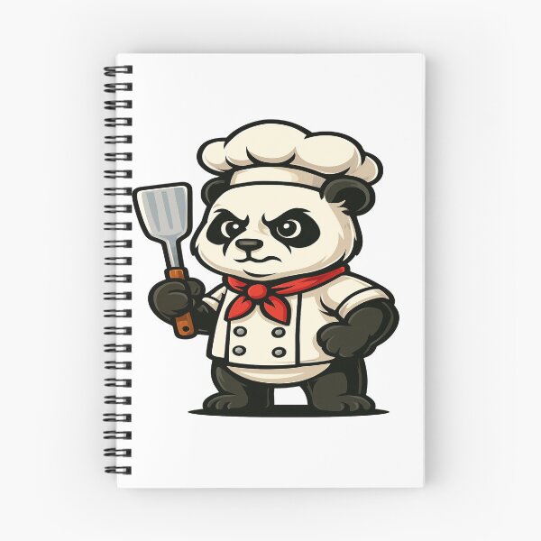 Item preview, Angry Panda Chef Cartoon – Cooking Warrior Design designed and sold by PrintaZaur.