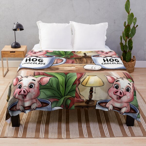 Item preview, Hog chocolate - cute pig art designed and sold by EmeraldeaArt.