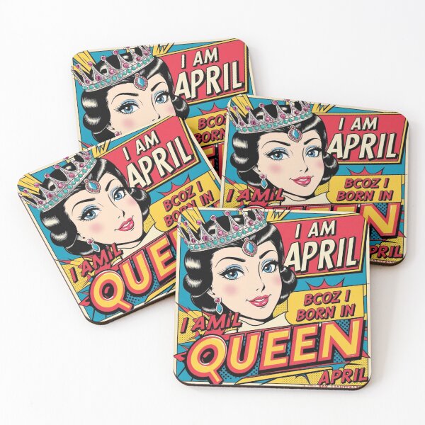 Item preview, April Queen - Pop Art Birthday Design (Clear, keyword-rich, and highlights the key elements) designed and sold by WeirdSketcher.