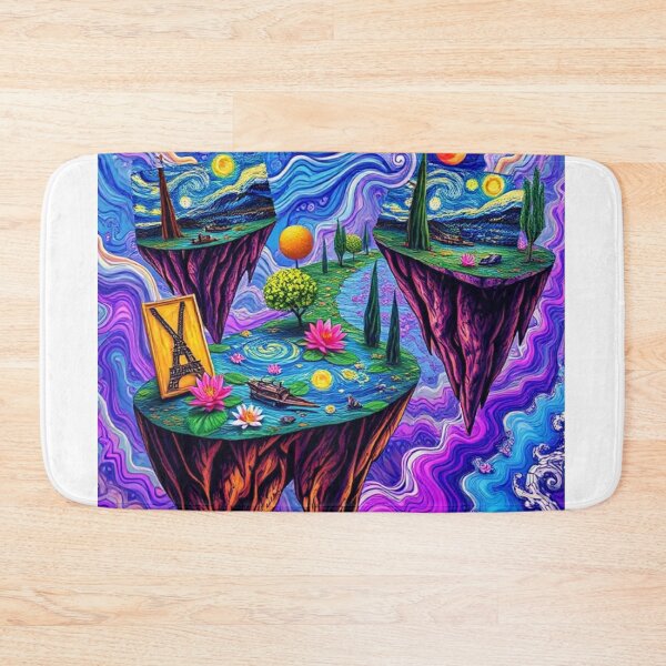 Item preview, Trippy floating islands  designed and sold by stylespot2024.
