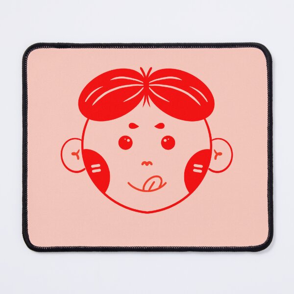 Item preview, The boy sticks out his tongue. In red line. designed and sold by DrawOnIt.