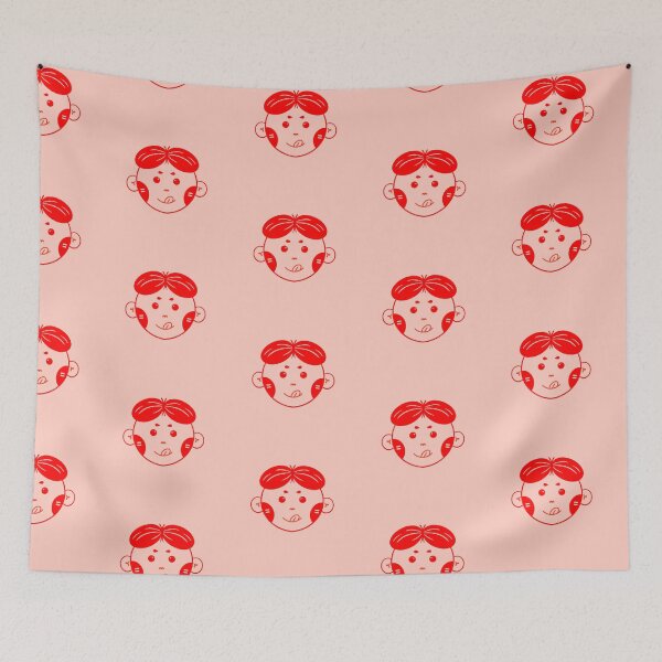 Item preview, The boy sticks out his tongue. In red line. designed and sold by DrawOnIt.