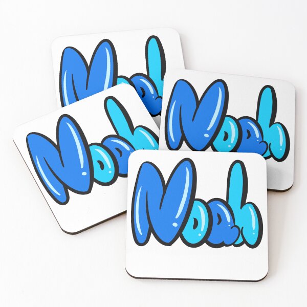 Item preview, Noah name in blue graffiti calligraphy Top 10 best personalized gifts for boys and men named Noah designed and sold by Artonmytee.