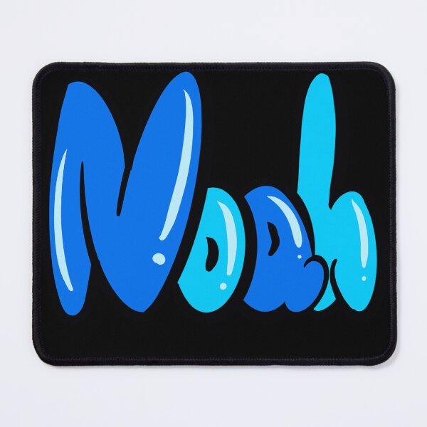 Item preview, Noah name in blue graffiti calligraphy Top 10 best personalized gifts for boys and men named Noah designed and sold by Artonmytee.