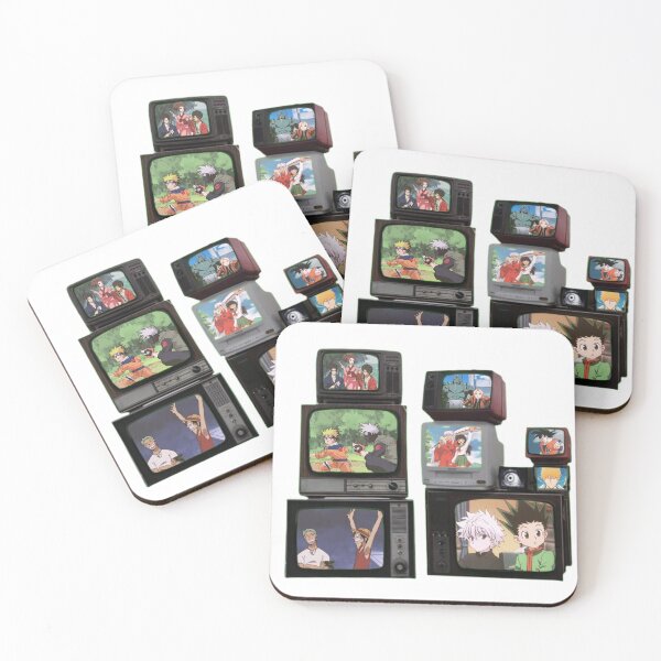 Item preview, Retro Anime TV Collage – Best Iconic Anime on Vintage Screens designed and sold by Zodiacstarprints.