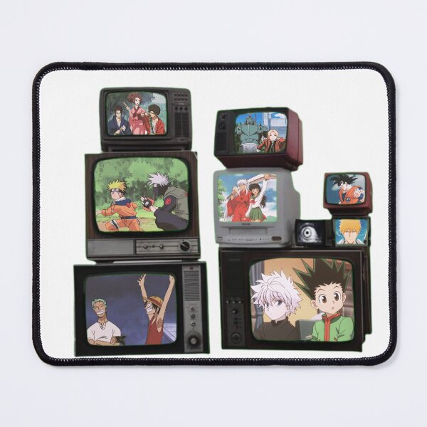 Item preview, Retro Anime TV Collage – Best Iconic Anime on Vintage Screens designed and sold by Zodiacstarprints.