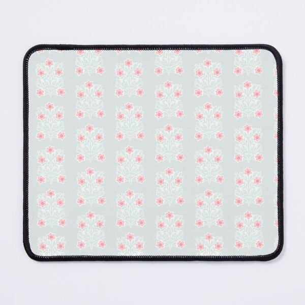Item preview, Vintage block print floral pattern – Floral retro design pink and light green designed and sold by colorofmagic.