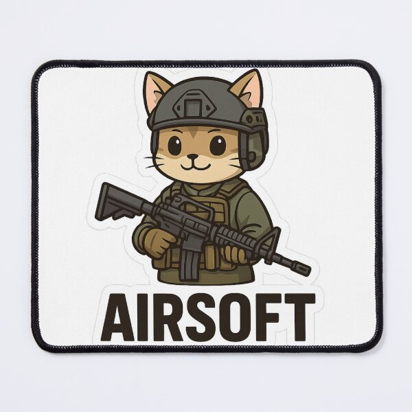 Item preview, Tactical Anime Airsoft Girl Sticker – High-Quality Combat Design designed and sold by airsoft-red.