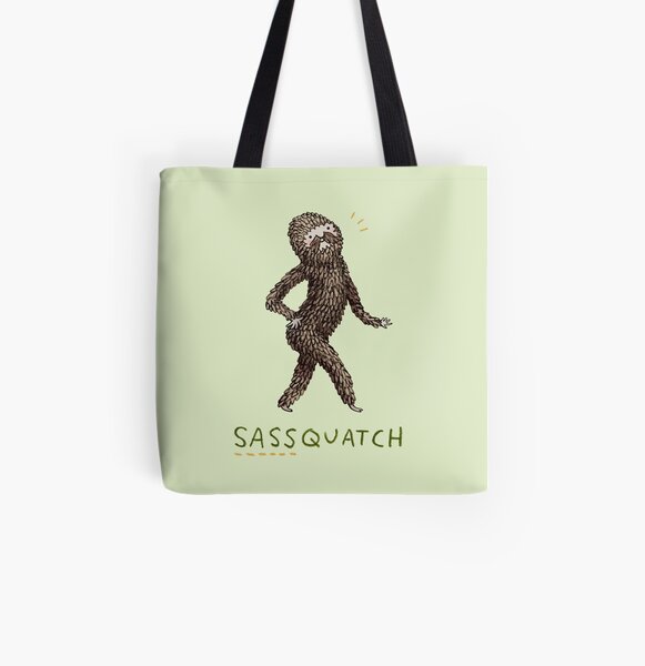Sassquatch All Over Print Tote Bag