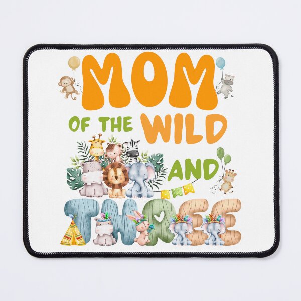 Item preview, Mom Of The Wild And Three Funny Safari Birthday Party designed and sold by thebest-2studio.