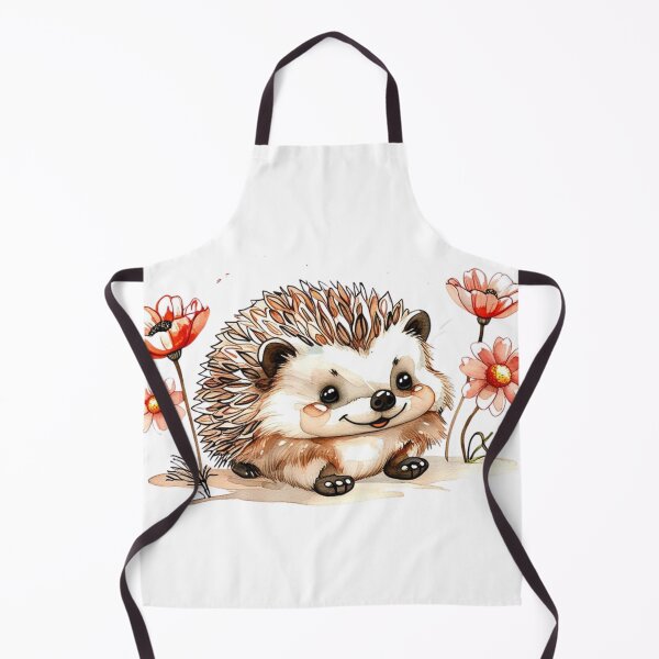Artikelvorschau, Aquarell Igel Clipart – Süßes Waldtier mit Wildblumen entworfen und verkauft von STmez Design.