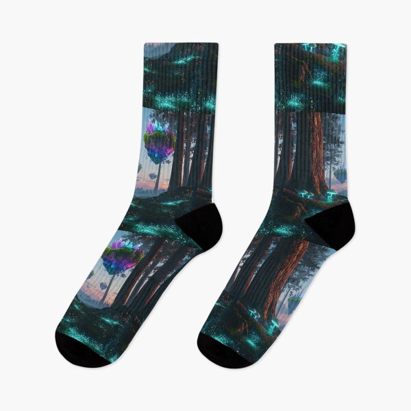 Item preview, Surreal Dreamlike Forest with Floating Islands designed and sold by javastocks.