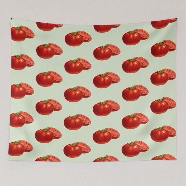 Item preview, Antique Large Crimson Cushion Tomatoes designed and sold by IrisAndIvy.