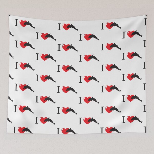 Item preview, I Heart Love Dolphins designed and sold by jazzydevil.