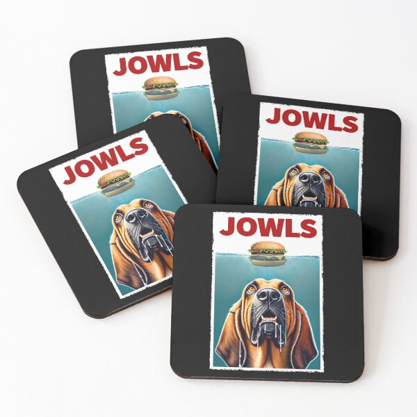 Item preview, Funny Bloodhound and Hamburger Parody Jowls Dog Lover designed and sold by Kimberley King Art  King Art.