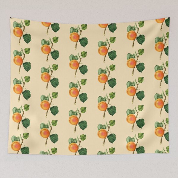 Item preview, Albaricoque antiguo de color naranja brillante en una rama designed and sold by IrisAndIvy.