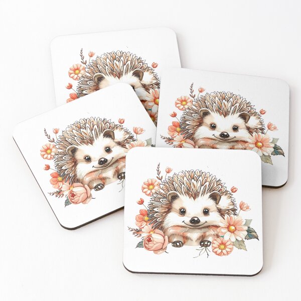 Item preview, Adorable Hedgehog Clipart – Watercolor Illustration for Cards & Crafts designed and sold by STmez Design.