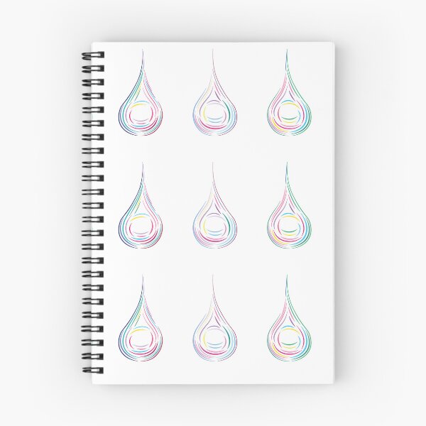 Item preview, Trio of Drops - Winter, Horizontal Alignment, Light Background designed and sold by Onyx Swan Art.