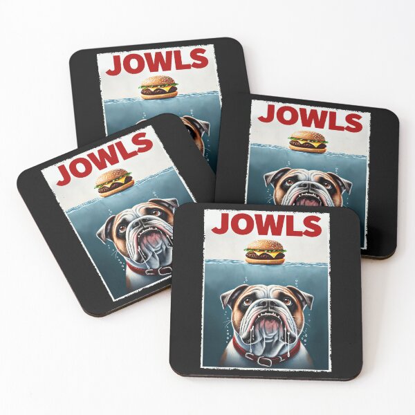 Item preview, Funny Bulldog and Hamburger Parody Jowls Dog Lover designed and sold by Kimberley King Art  King Art.