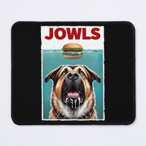Item preview, Funny Central Asian Shepherd Dog and Hamburger Parody Jowls Dog Lover designed and sold by Kimberley King Art King Art.