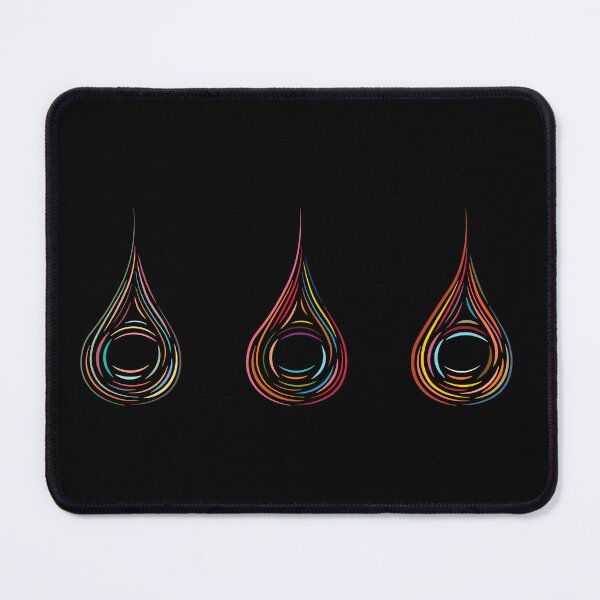 Item preview, Trio of Drops - Autumn, Horizontal Alignment, Dark Background designed and sold by Onyx Swan Art.